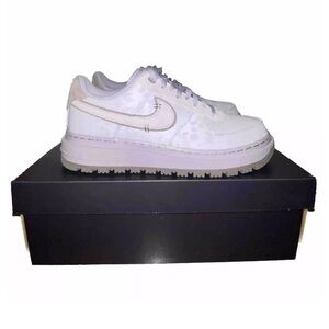 Nike White and Gray Men's Shoes